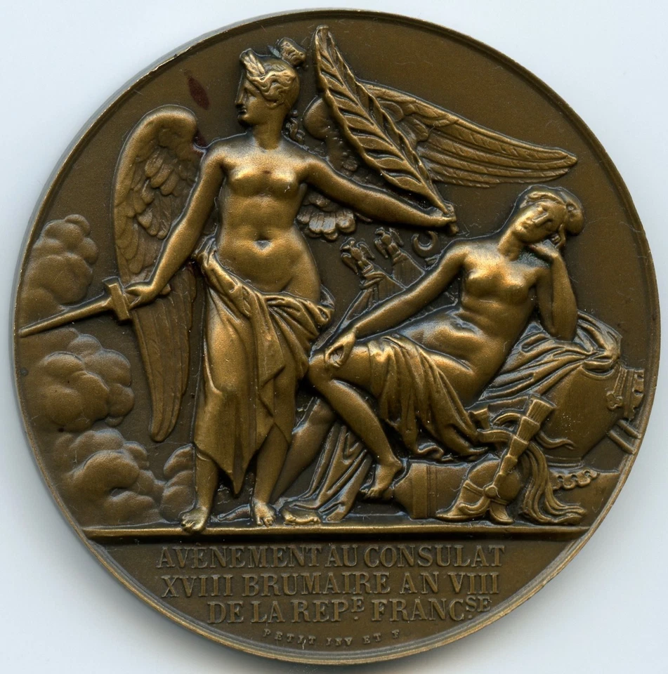 1799 NAPOLEÓN ADHESIÓN A PREMIER CÓNCUL BRONCE MEDALLA DE RESTRICCIÓN... - Imagen 4 de 4