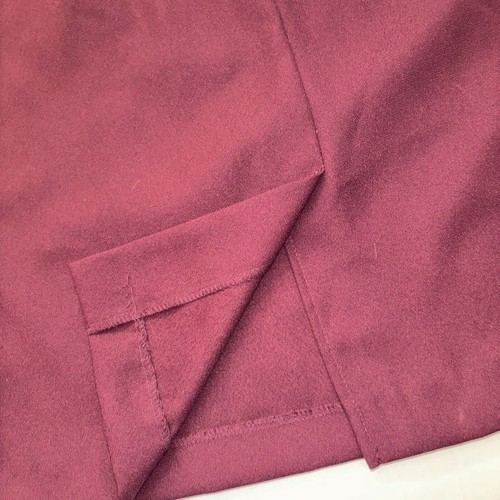 Vestido R&M Richards Granate Poliéster Sin Mangas Largo Espalda Cremallera Talla 8P - Imagen 8 de 10