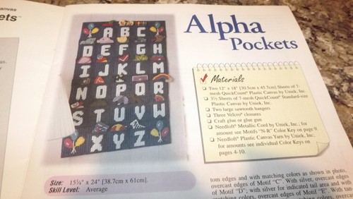 LIBRO DE PATRONES DE LONA DE PLÁSTICO CON 26 MOTIVOS ALFA BOLSILLOS ALFA USADOS - Imagen 4 de 4