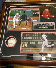 David Ortiz Boston Red Sox Framed Signed Baseball Shadowbox Limited To 34
