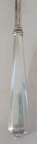 Vintage Antique Gorgeous Sterling Silver Handle 8 1/4" Long Serving Spoon - Picture 3 of 8