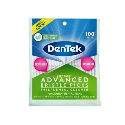 3 púas dentales Dentek limpieza profunda como nuevas removedores de placa 100 púas Ea - Imagen 2 de 6