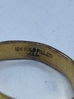 Gold Filled Smooth & Textured Teardrop Shaped Stone Size 9 Ring 5.3g — photo 7
