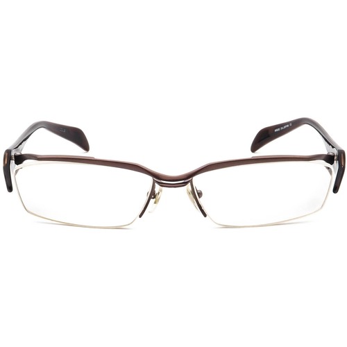 Masaki Matsushima Eyeglasses Ti-M MF-1100 COL.2 Brown Half Rim Japan 58[]16 137 - Picture 2 of 6