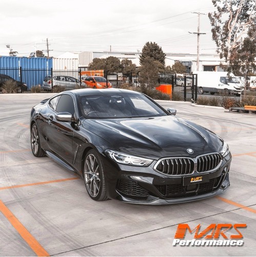 Dry Carbon Bumper Bar lip Spoiler & Side Splitters for BMW 8 Series G14 G15 G16 - Picture 2 of 14