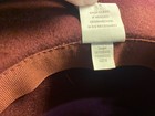 Target Womens 100% Wool Fedora Hat Burgundy Wide Brim Black Grosgrain Bow Band — photo 5