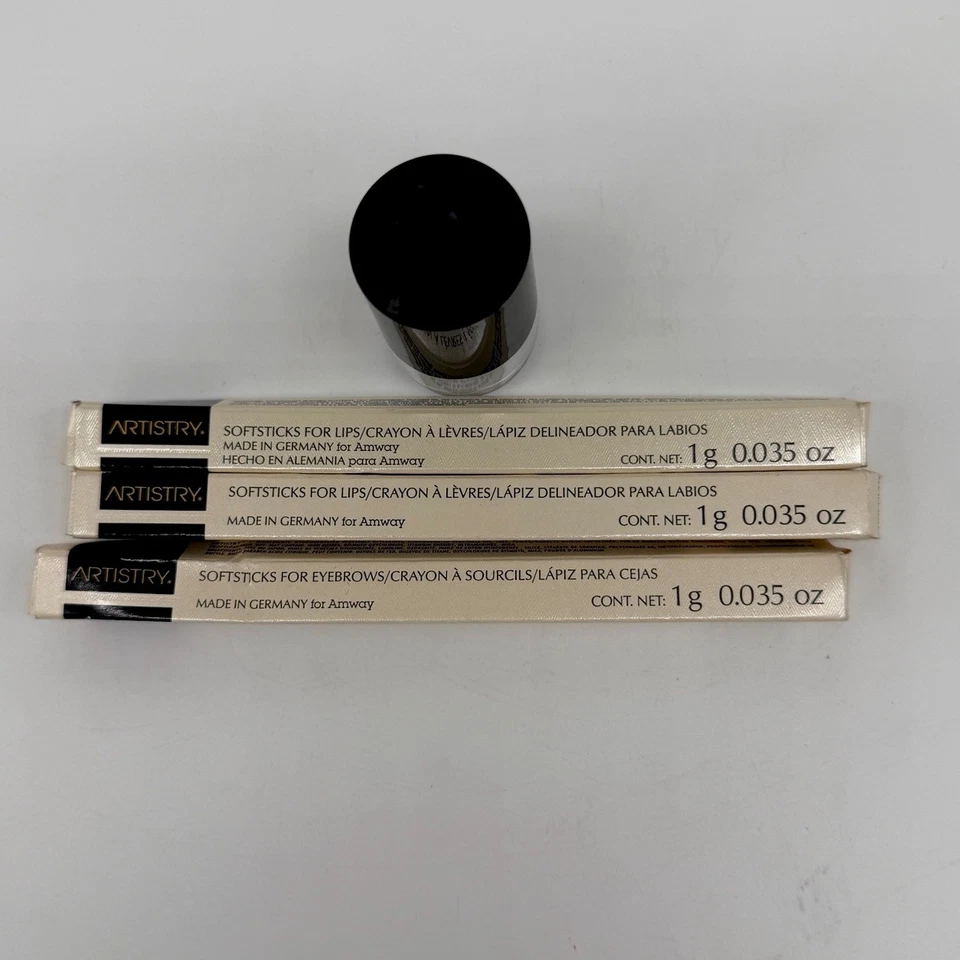 AMWAY Artistry 2 Softsticks for Lips 1 Brow Germany Full Size Discontinued - Image 3 of 4