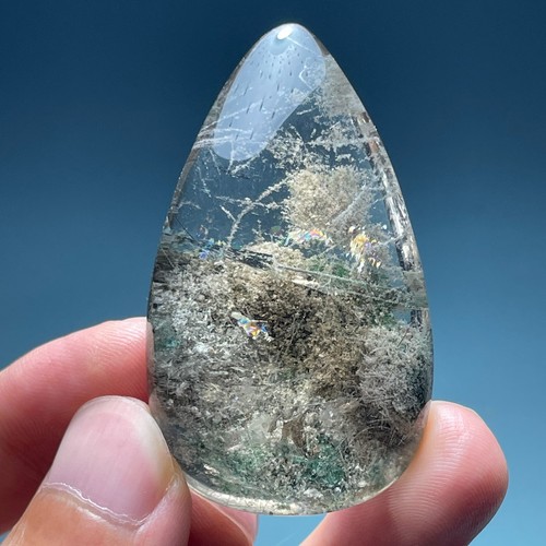 Racimo de cristal de cuarzo fantasma de 183 quilates - Inclusiones fantasma natural limpieza energética - Imagen 9 de 9