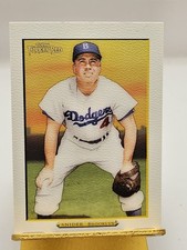 2005 Topps Turkey Red White Parallel Duke Snider #308 + Bonus Grey Dodgers HOF 