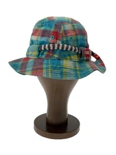 Chums The North Face Hat Free Cotton Blu Check Men'S Nn80133 AVA38