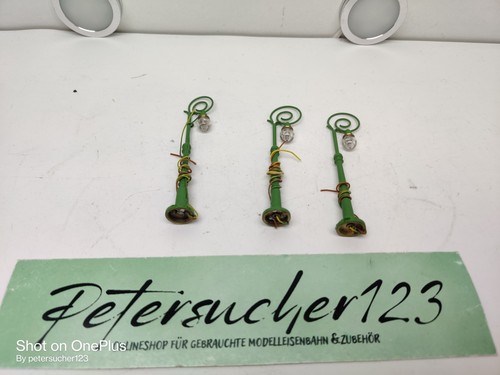 Faller, Noch, Vollmer H0 3 x Bogenlampe gemalt / Funktion i.o.