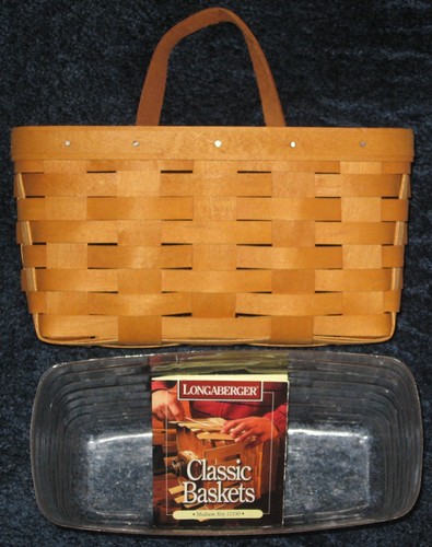 Longaberger Hanging Medium KEY Basket with Plastic Protector Free Ship ! - Picture 5 of 6