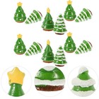  12 Stück Mini-Weihnachtsbaumschmuck, verschiedene Weihnachtsdekorationen,