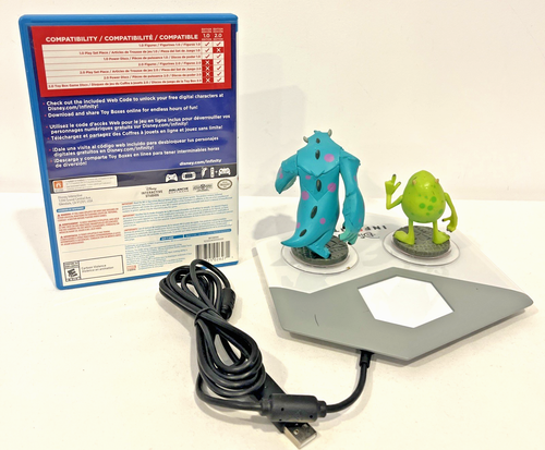 DISNEY INFINITY 2.0 EDITION & USB PORTAL BASE NINTENDO WII U SET W/ MIKE & SULLY - Picture 5 of 8