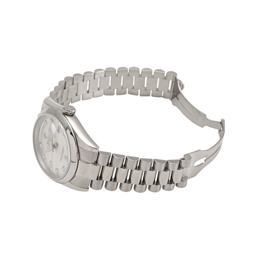 Rolex Day-date 36 118209A Silver/8PD/2PB Dial - Picture 3 of 9