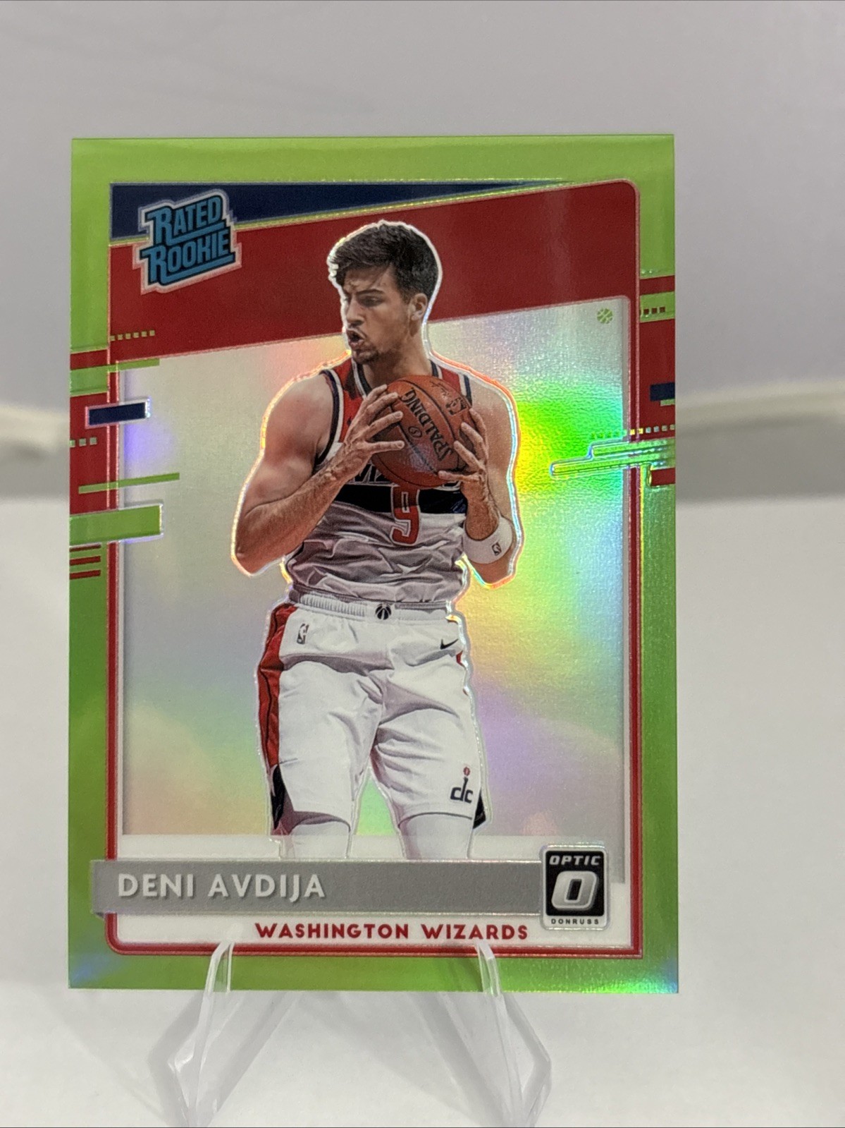 2020-21 Panini Donruss Optic - Deni Avdija #159 Lime Green Prizm /149 (RC)