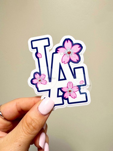 LA Dodgers Mura.kam.i Blume Aufkleber Sticker für Laptop & Trinkflasche - Bild 1 von 2