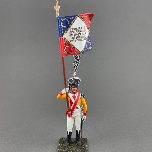 Painted Napoleonic tin figurine 60 mm, Swiss Neuchatel battalion VID SOLDIERS - Picture 9 of 11