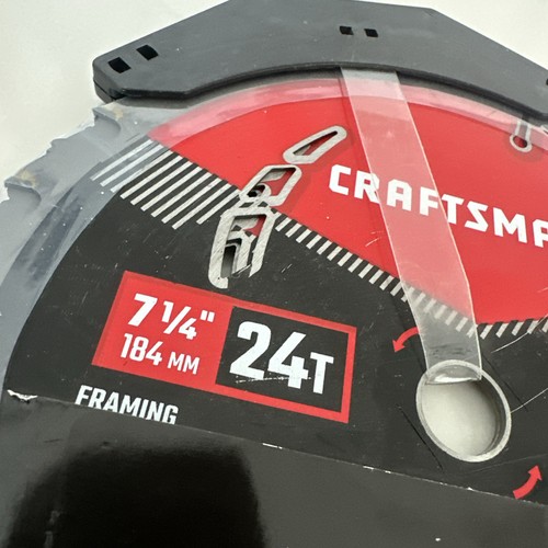 3er-Pack Craftsman 7-1/4 Zoll Kreissägeblatt, 24 Zähne Hartmetall - Neu - Bild 2 von 8