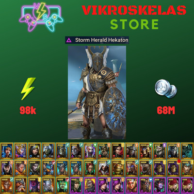 Raid Shadow Legends | Starter acc with Hekaton : 98k energy / 33 Legendary hero