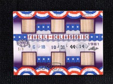 2021 Leaf Lumber Fall Classic Relics Purple /9 Steve Garvey Bill Russell Ron Cey
