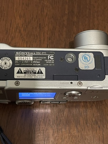 Sony Cybershot DSC-P71 Digital Camera Tested - Picture 3 of 3