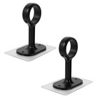  2 Pcs Selbstklebende No-Drill-Vorhangstangenhalter Vorhangstangenklammern