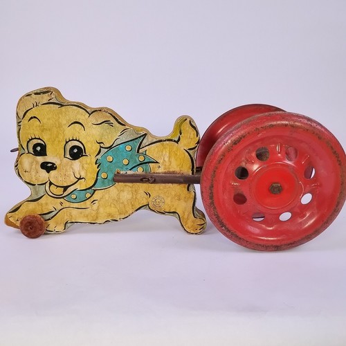 Juguete de colección 1947 N.N Hill Brass Co. Puppy Pull con campana - Imagen 2 de 11