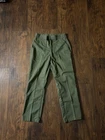 Vintage 70s Vietnam US Army OG-507 34x31 Baker Green Military Fatigue Pants