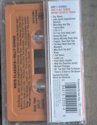 Kids Classics Cassette Tape Silly Songs Cedarmont Music Benson Music Group - Picture 2 of 4