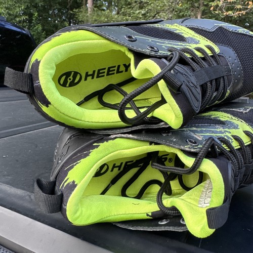 Scarpe Heelys Force HE101128 giovani taglia 6 nere verde fluo sneakers skate roller - Foto 9 di 9