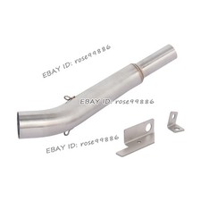 Sistema de escape tubo de enlace medio punta de acero para Bajaj Pulsar200 NS200 RS200 2015-2024