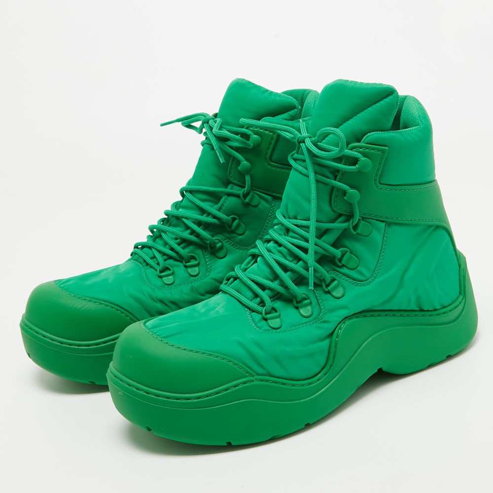 Bottega Veneta Green Nylon Puddle Bomber Boots Size 42 | eBay