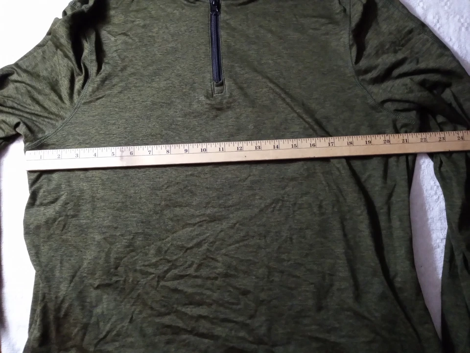 Pullover informal KENNETH COLE verde manga larga 1/4 cremallera talla M Foto 4 de 4