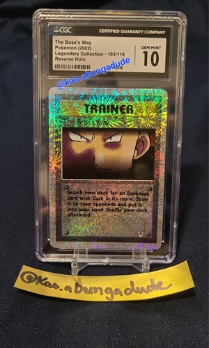 Pokemon The Boss's Way 105 Legendary Collection Reverse Holo CGC 10!! LOW POP - Picture 1 of 2