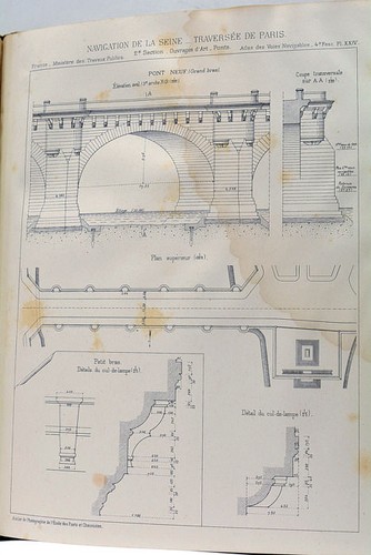 ALTES BUCH ATLAS WASSERSTRASSEN FRANKREICHS DURCHQUERUNG VON PARIS 1896 - Bild 9 von 11