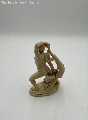 Beige dekorative freistehende Herkules und Lichas Replik Kunst Skulptur - Bild 3 von 6