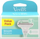 GILLETTE Venus SMOOTH SENSITIVE Women's Razor Blade Refills Pack of 8 Cartridges
