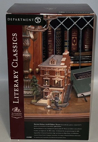 Reparto 56 classici letterari Sherlock Holmes 221B Baker Street 58601 completo - Foto 19 di 24