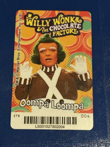 🍫 Willy Wonka & The Chocolate Factory Collectible Arcade Card 004 Oompa Loompa - Bild 2 von 3