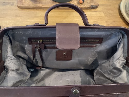 VINTAGE RADLEY “BAKERS STREET” 40CM TOTE -SHOULDER CARRYALL BOSTON DR’S BAG - Picture 17 of 24