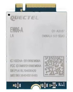 Quectel M.2 4G EM06-A LTE Adv. Cat6 Module B2/B4-5/B7/B12-13/B25-26/B29 2-30/B60