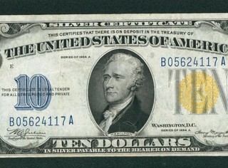 $10 1934 A (( NORTH AFRICA )) Silver Certificate PAPER CURRENCY AUCTIONS