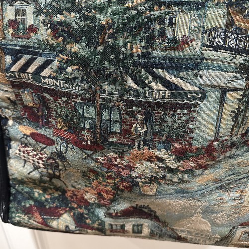 Blue Fig NEW Embroidery Arm Bag French Cafe Pattern Sew - Picture 6 of 19