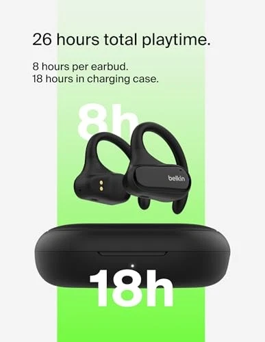 Belkin SoundForm ClearFit Wireless Open-Ear Earbuds Lightweight Sport Earphones - Image 4 of 4