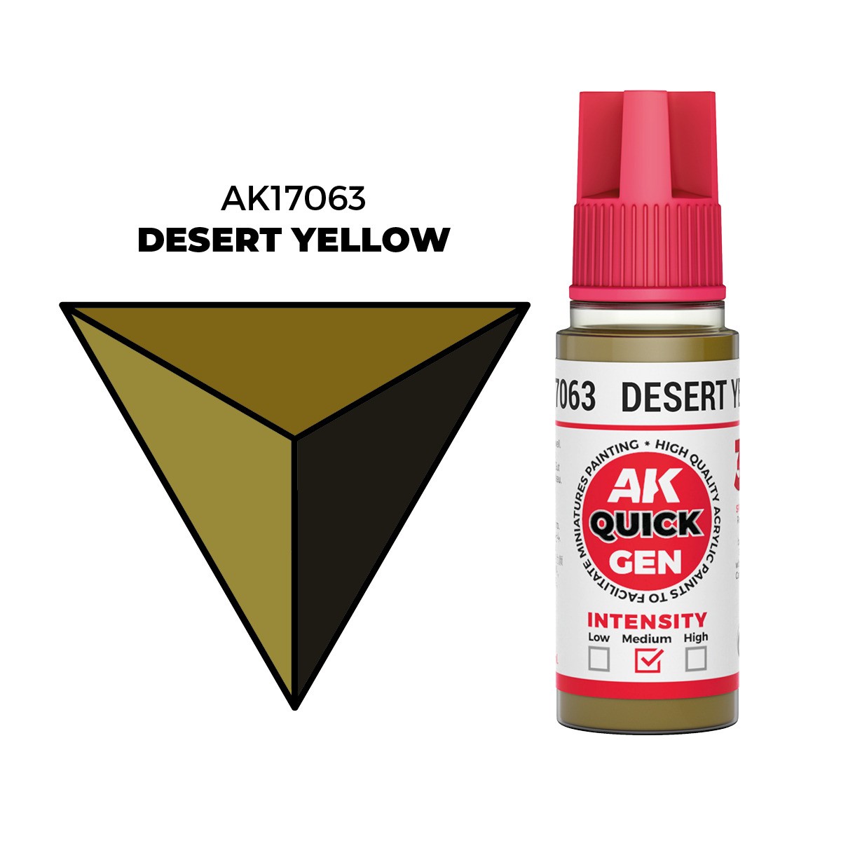 Desert Yellow - AK Quick Gen Colour - AK Interactive 18ml Acrylic Paint - Image 4