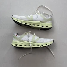 On Cloudgo Womens Size 9.5 White Meadow Green Running Shoes Comfort Casual