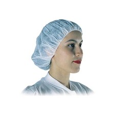 15821W Polygard SPUNBONDED POLYPROPYLENE BOUFFANT CAPS - White 500/CS