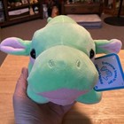 Jazwares 12” Jungle Hippo Stuffed Animal Plush Ocean Green Hippopotamus New
