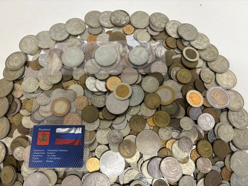 4,5 Kg Nur Russische Münzen Russland - Kopeken Rubel viele Sondermünzen - Kilo - Picture 3 of 5